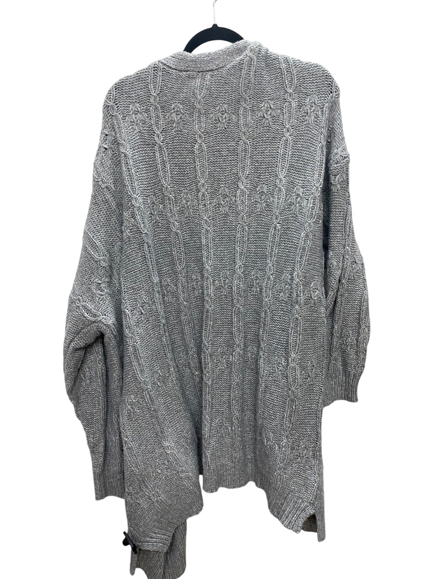 Sweater Cardigan By Time And Tru In Grey, Size: Xl