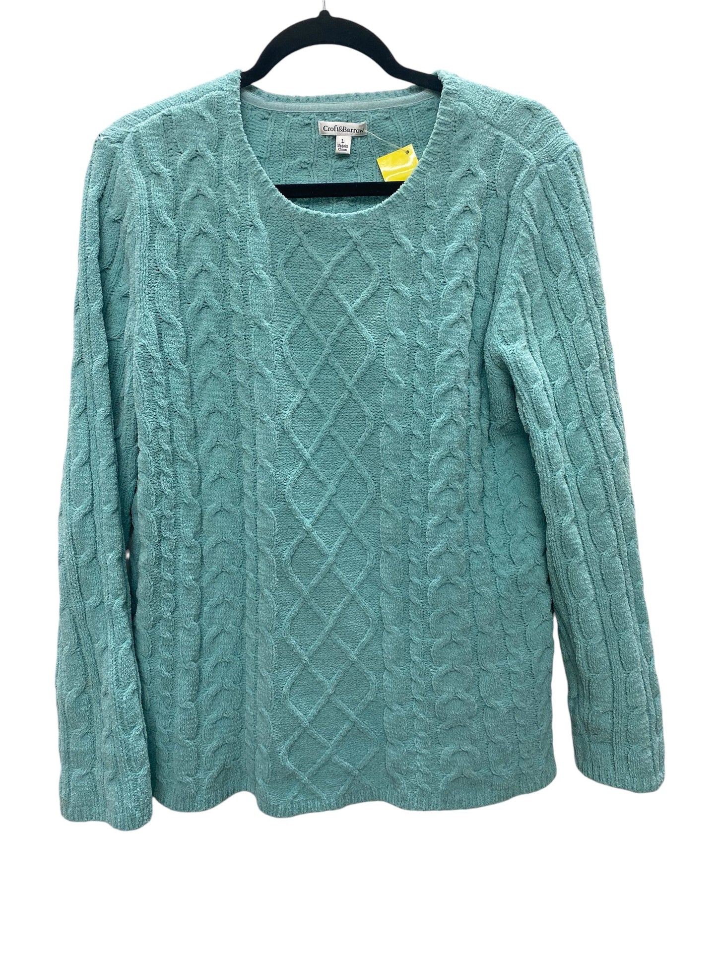 Sweater By Croft And Barrow In Blue, Size: L