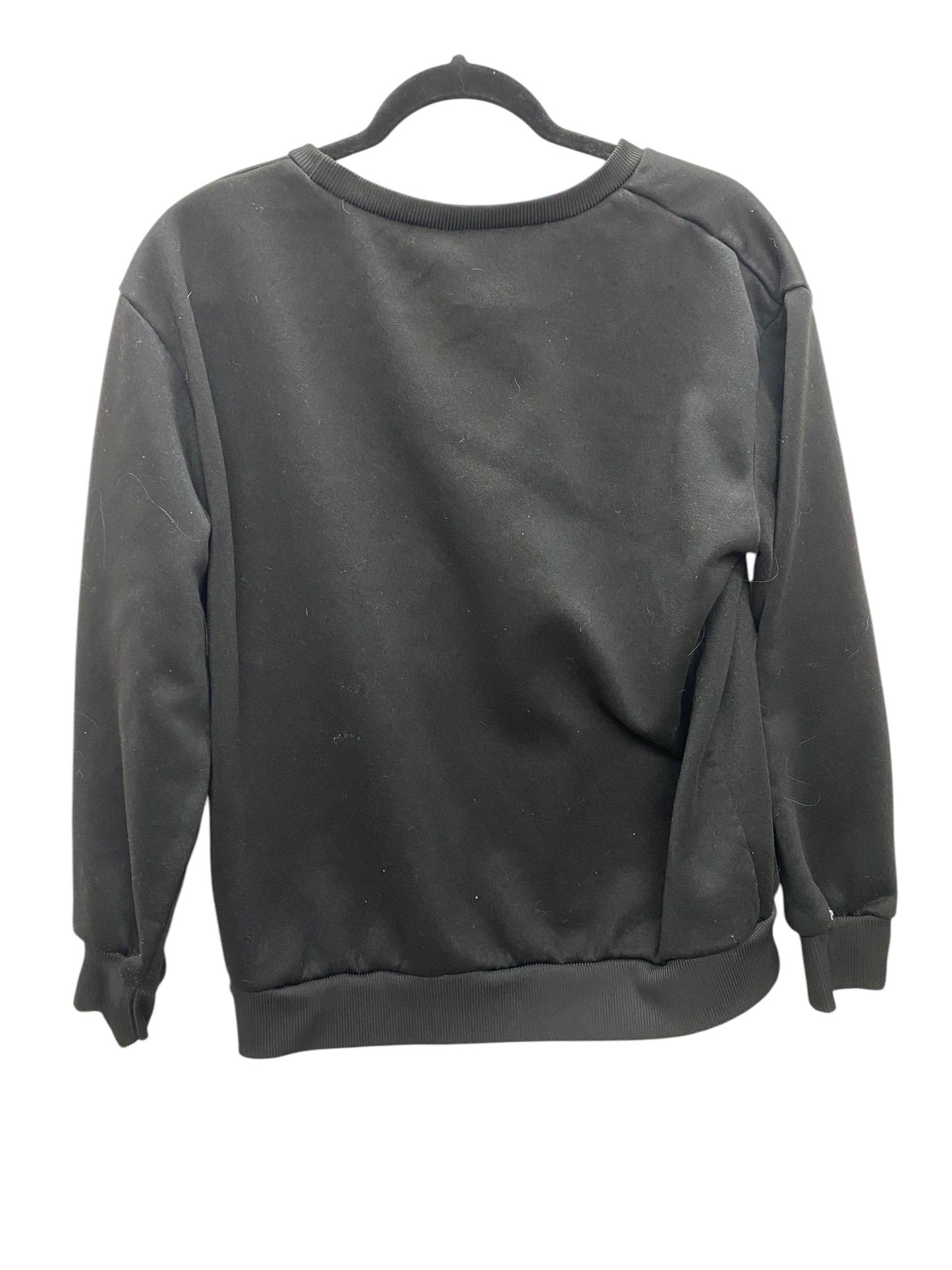 Sweatshirt Crewneck By Clothes Mentor In Black, Size: M