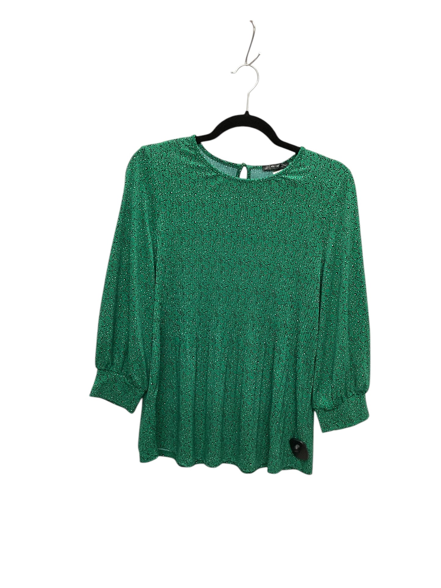 Top Long Sleeve By Adrianna Papell In Green, Size: M