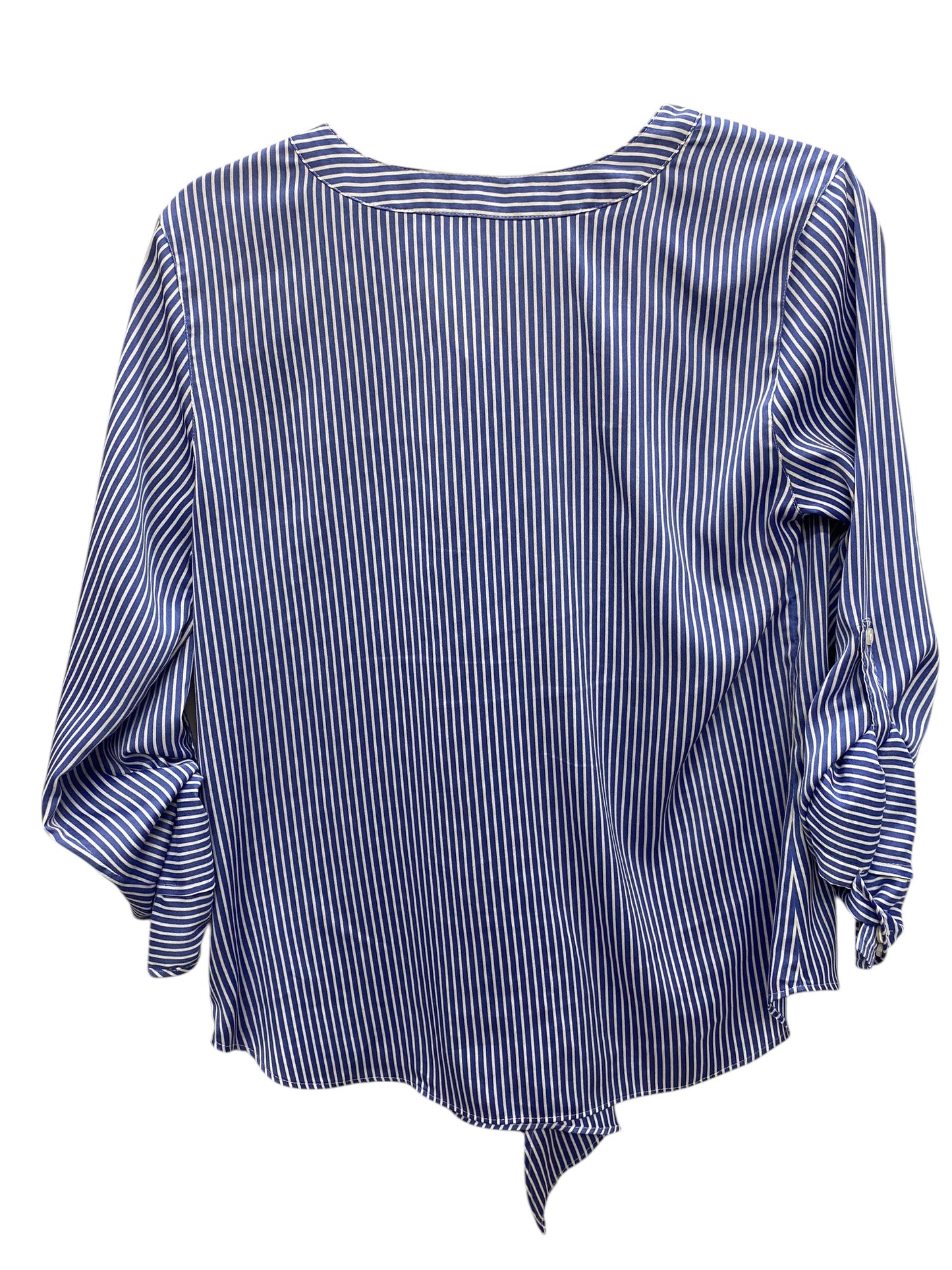 Top Long Sleeve By Ann Taylor In Blue, Size: S