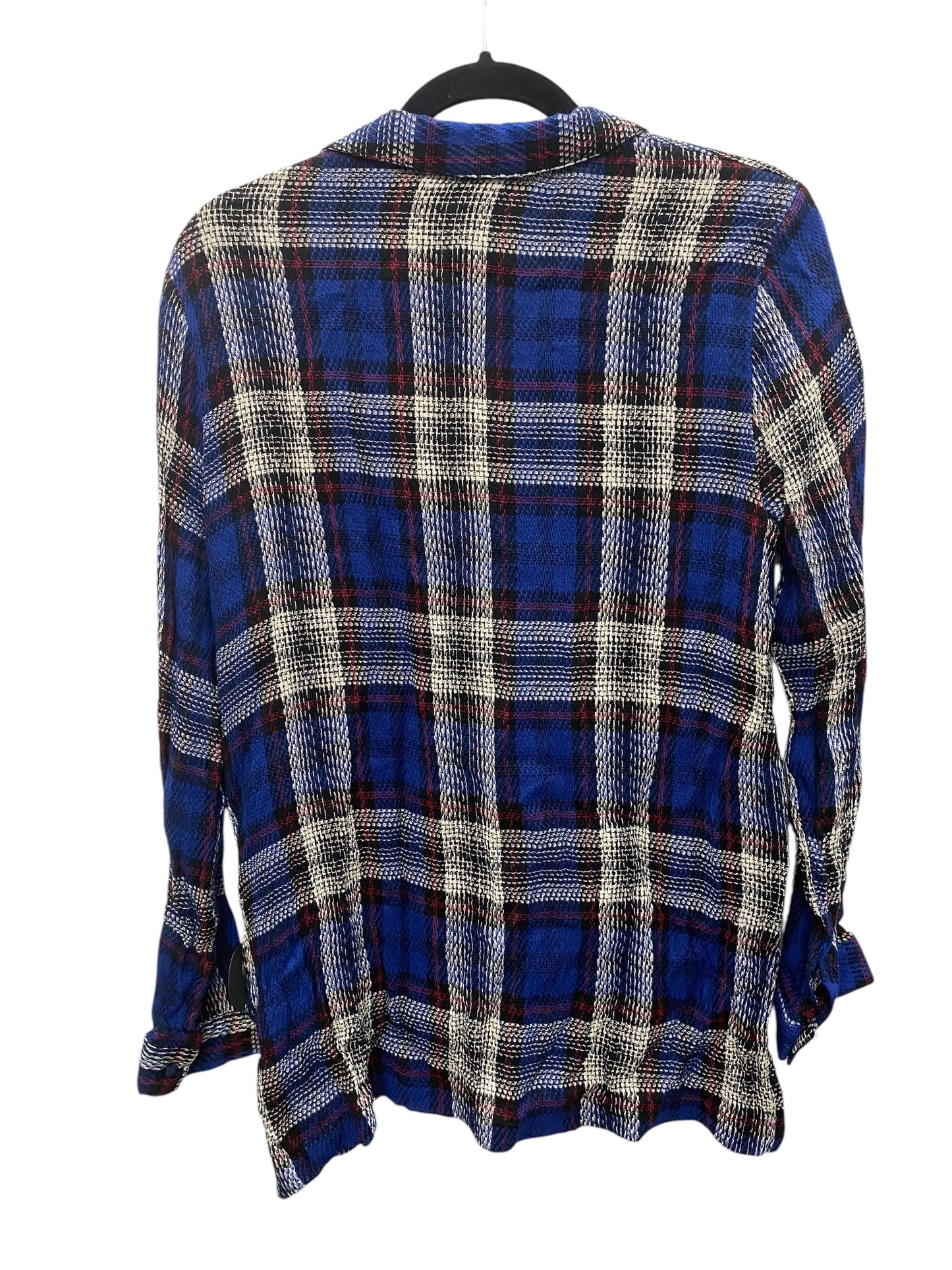 Top Long Sleeve By Lush In Blue, Size: M