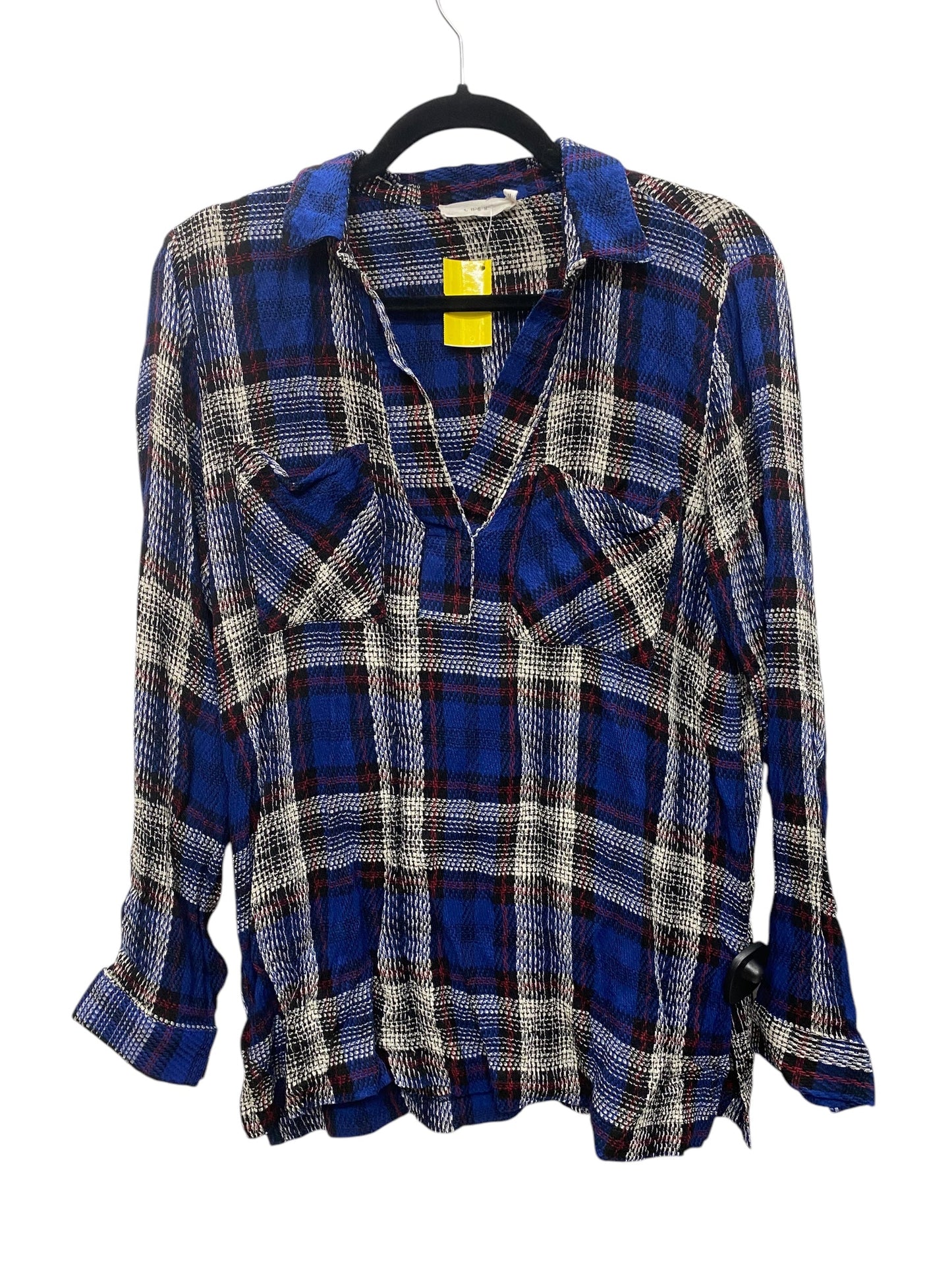 Top Long Sleeve By Lush In Blue, Size: M