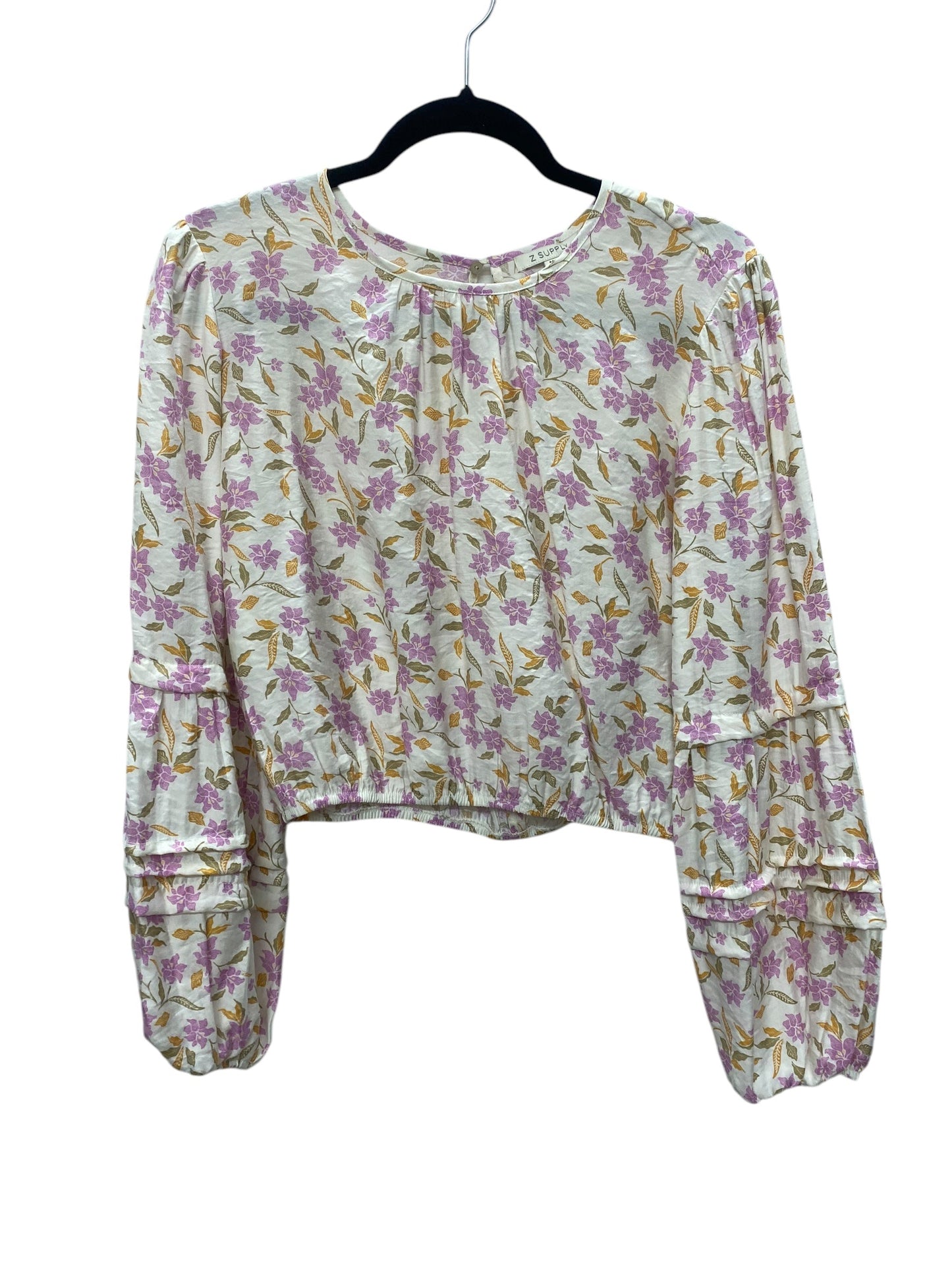 Top Long Sleeve By Z Supply In Multi-colored, Size: M