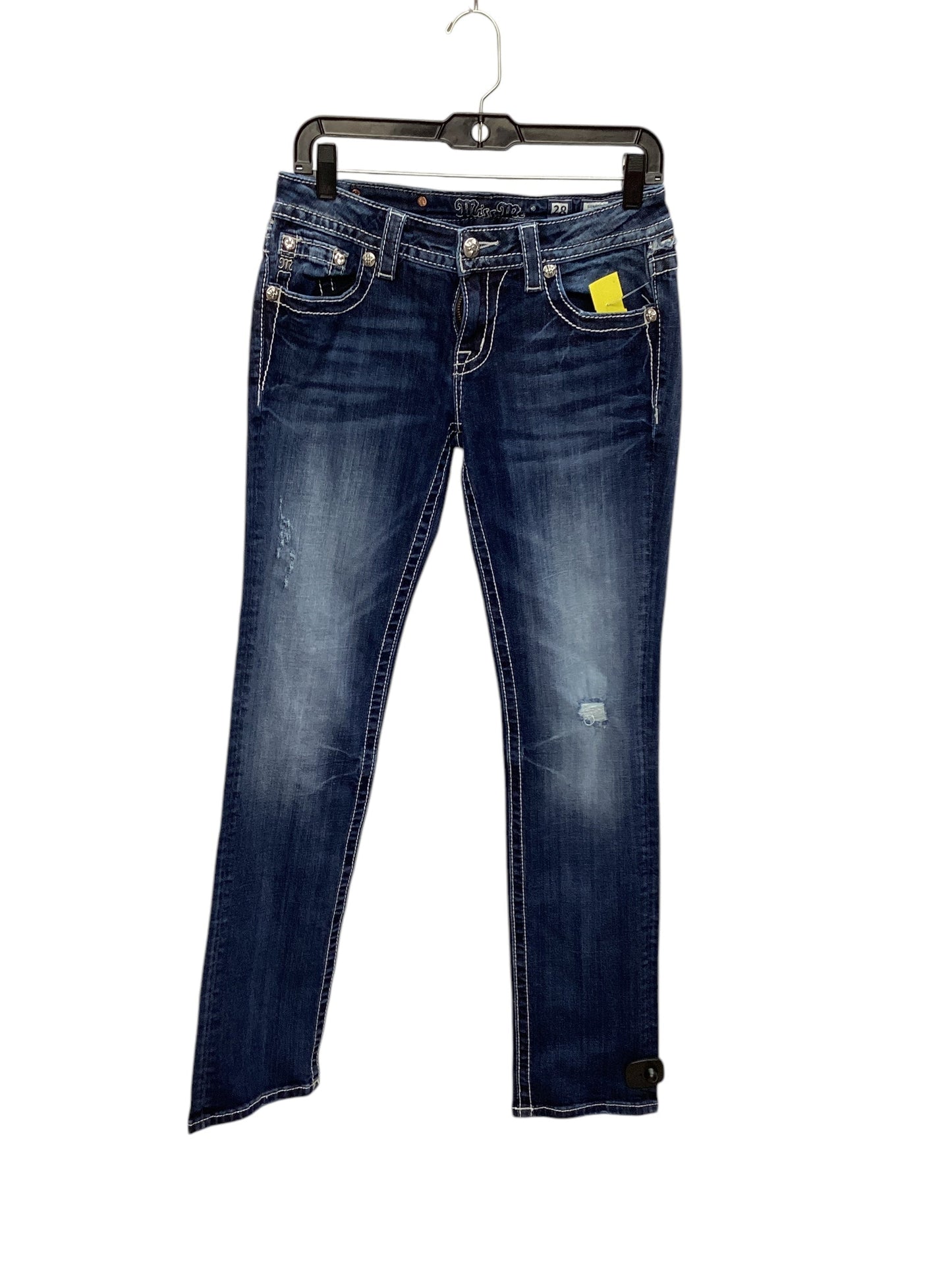 Jeans Straight By Miss Me In Blue Denim, Size: 6