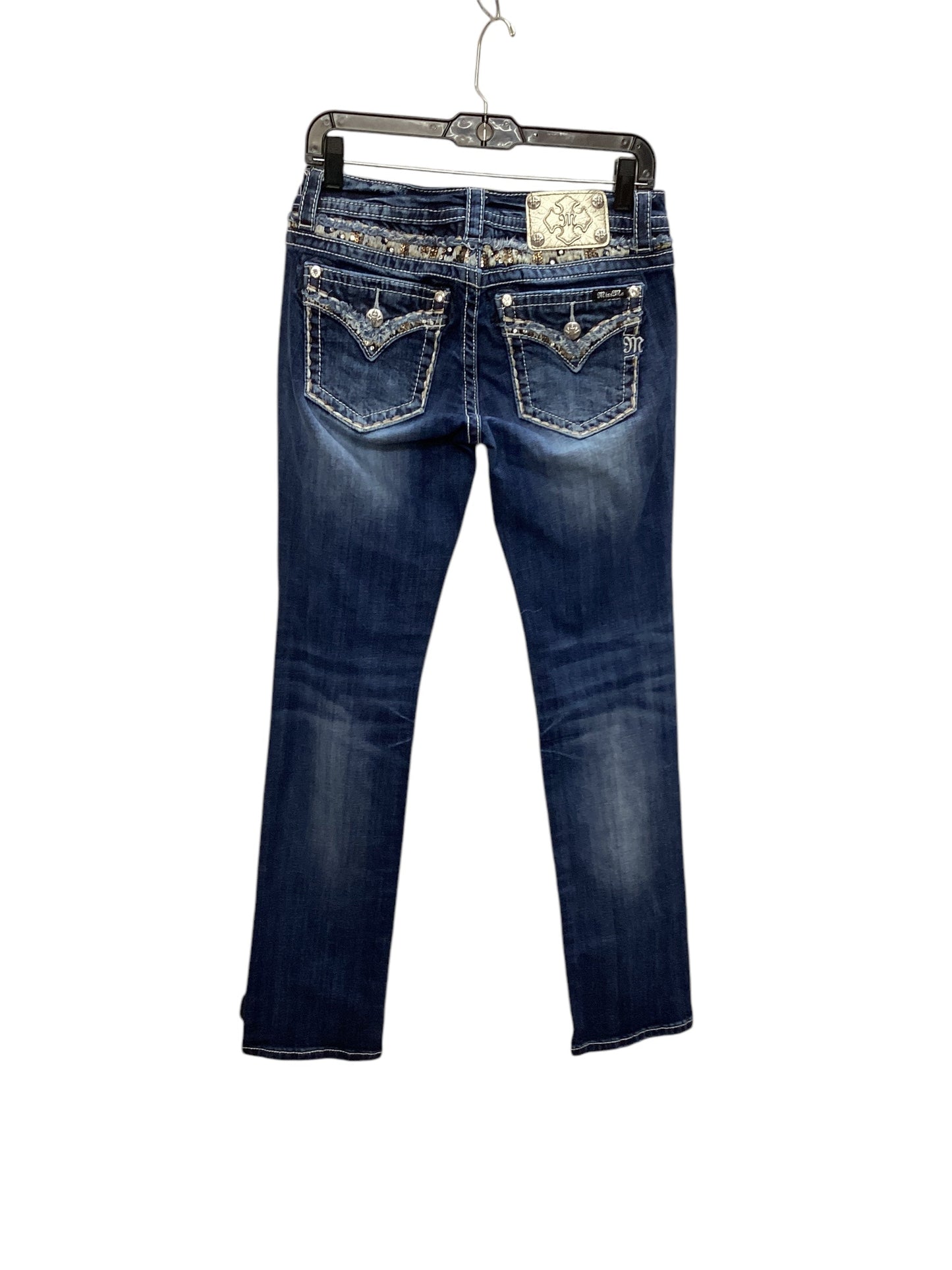 Jeans Straight By Miss Me In Blue Denim, Size: 6