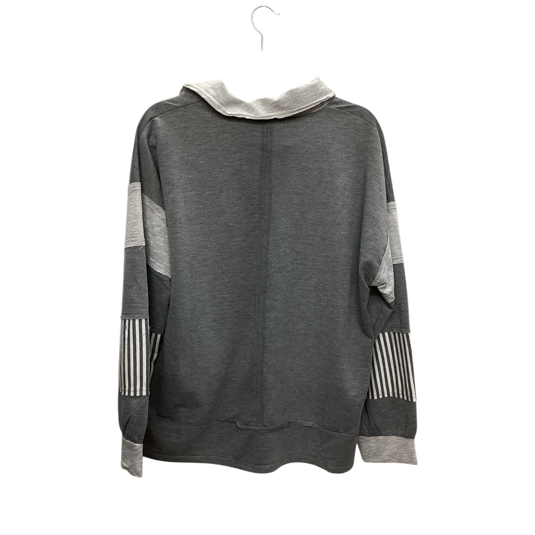 Top Long Sleeve By Andree By Unit In Grey, Size: M