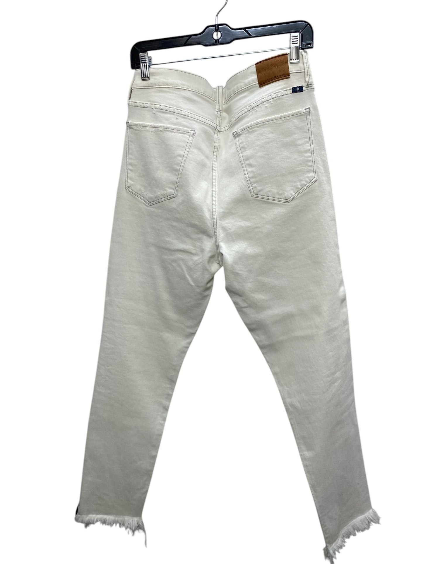 Jeans Boot Cut By Lucky Brand In White Denim, Size: 10