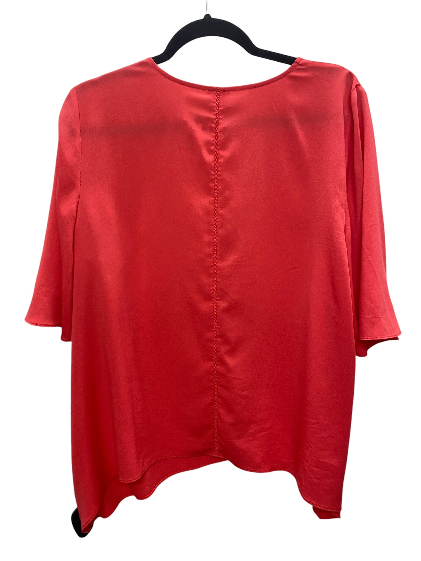 Top Short Sleeve By Chicos In Pink, Size: L