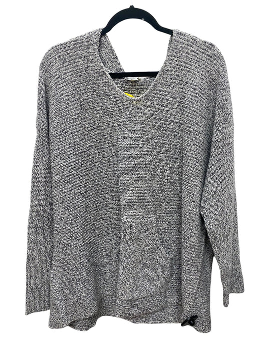 Sweatshirt Hoodie By Pure Jill In Grey, Size: Xl