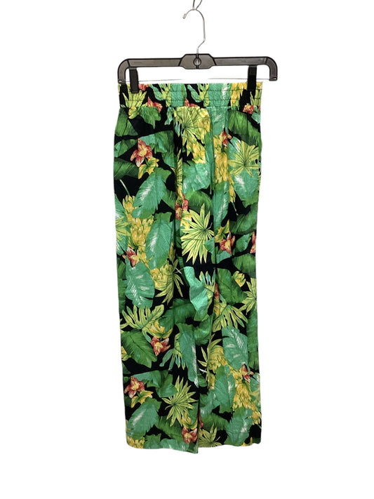 Pants Linen By Nicole By Nicole Miller In Tropical Print, Size: Xs