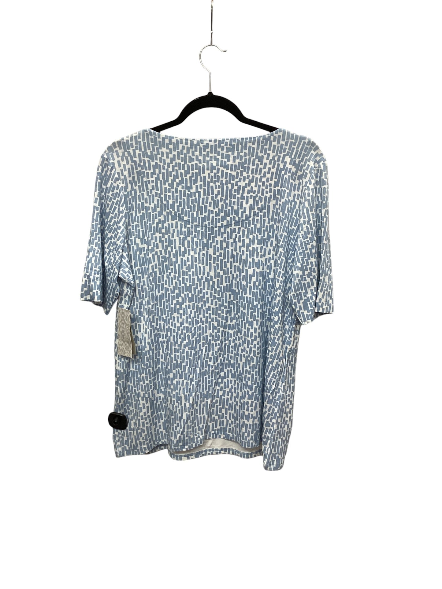 Top Short Sleeve By Chicos In Blue, Size: L