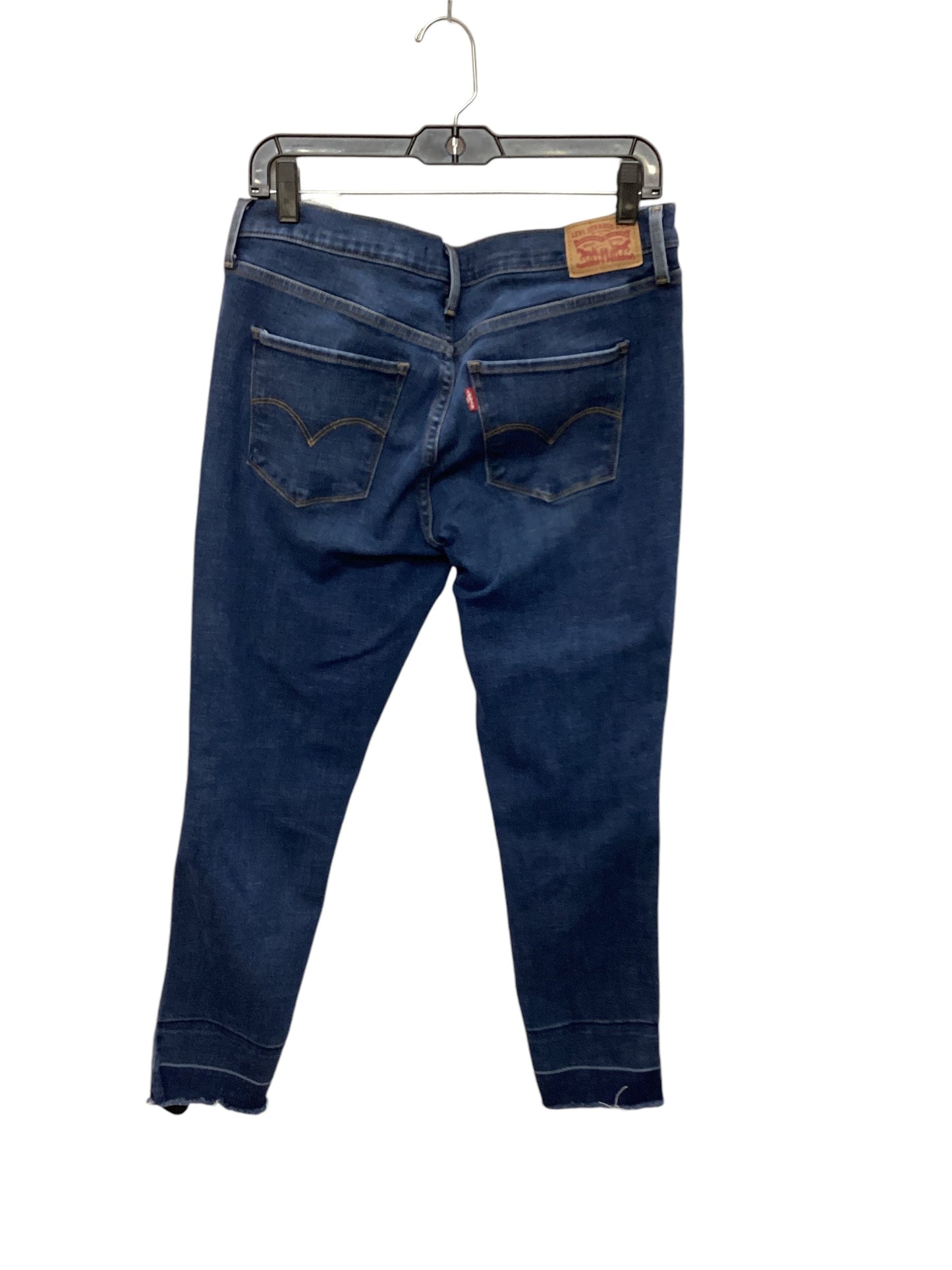 Jeans Skinny By Levis In Blue Denim, Size: 12