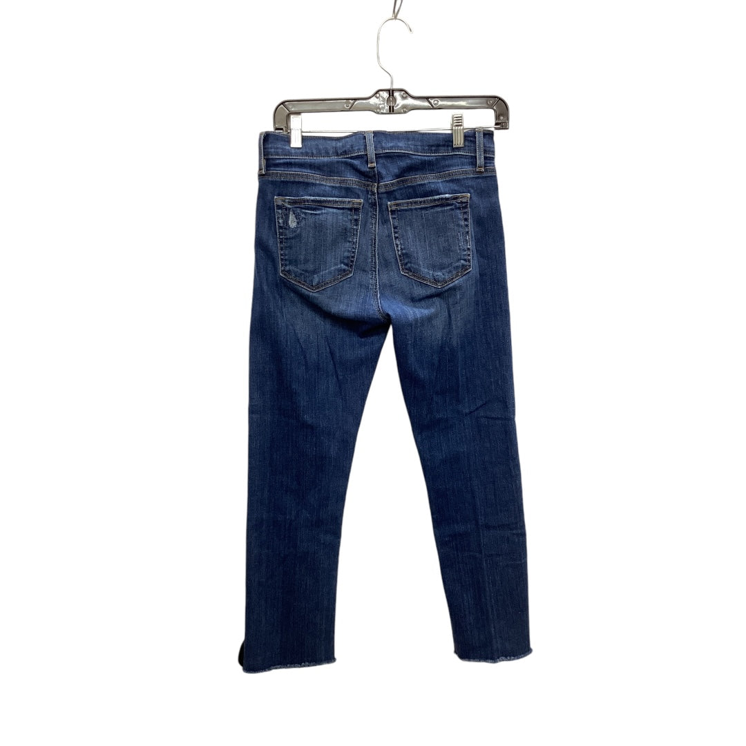 Jeans Skinny By Loft In Blue Denim, Size: 4