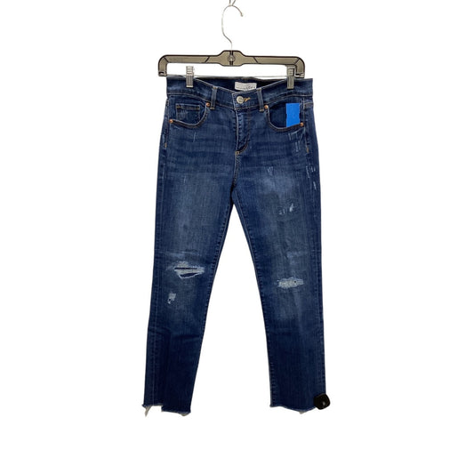 Jeans Skinny By Loft In Blue Denim, Size: 4