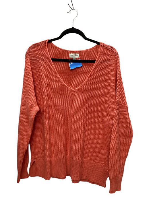 Sweater By Lucky Brand In Orange, Size: M