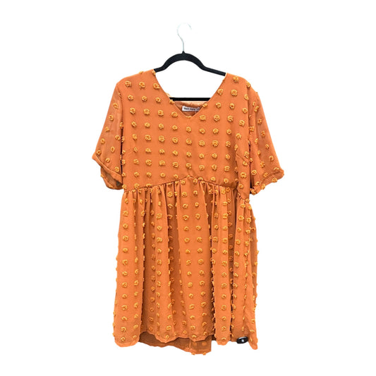 Dress Casual Short By Grace Karin In Orange, Size: 2x