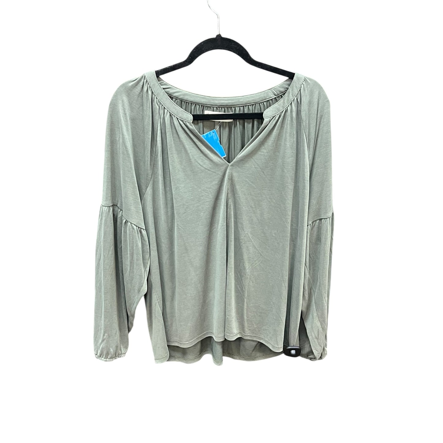 Top Long Sleeve By Lucky Brand In Green, Size: Xl