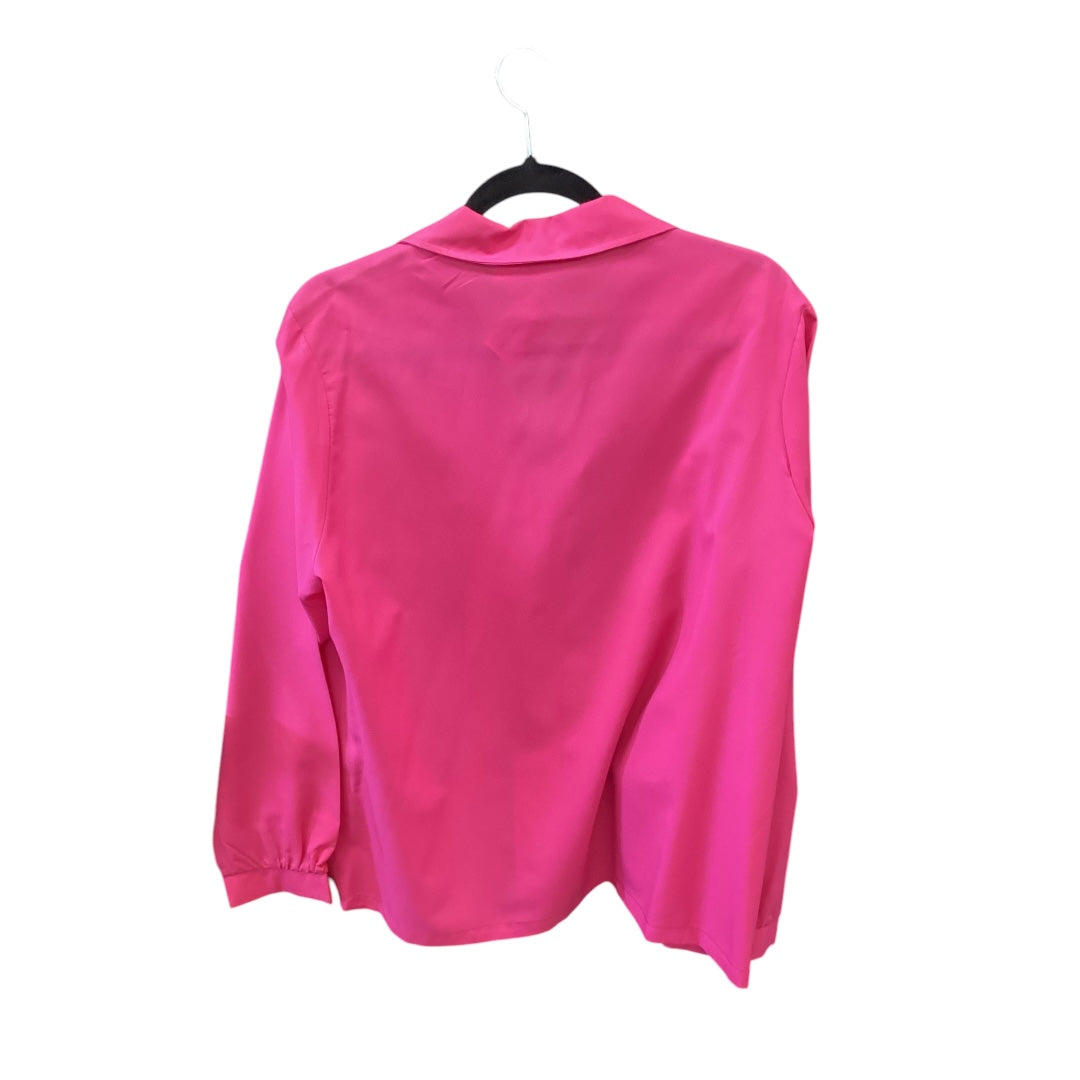 Top Long Sleeve By Clothes Mentor In Pink, Size: M