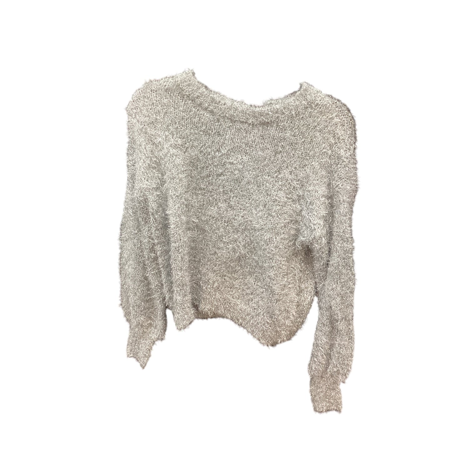 Sweater By Cato In Silver, Size: Xs