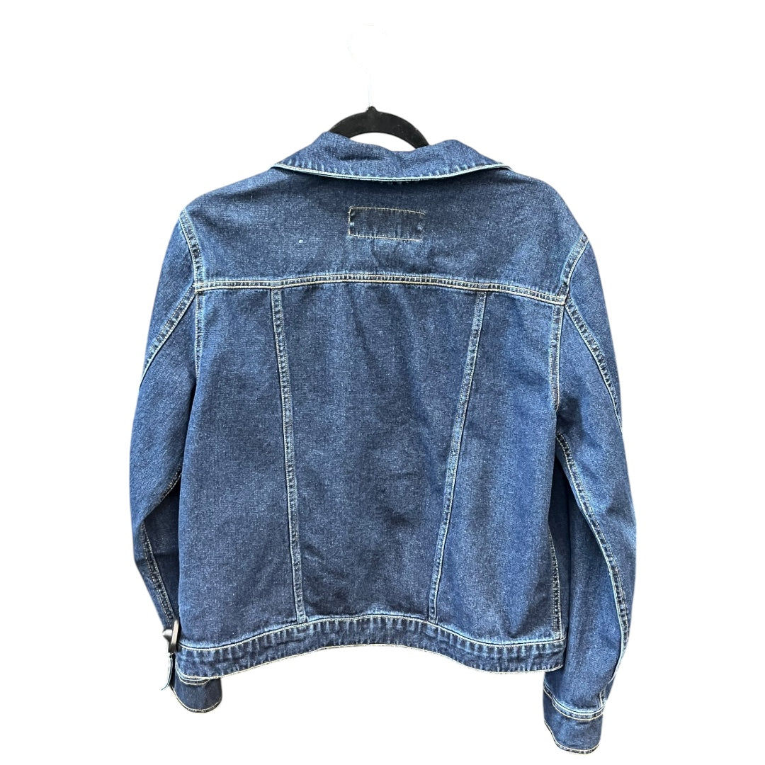 Jacket Denim By Eddie Bauer In Blue Denim, Size: L