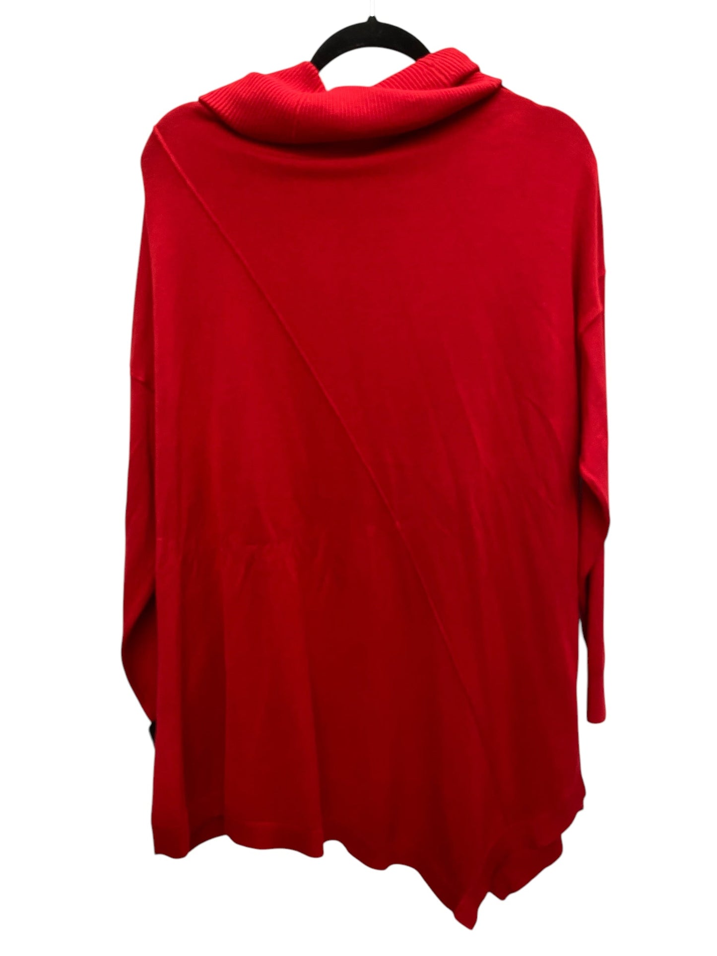 Top Long Sleeve By Cato In Red, Size: 1x