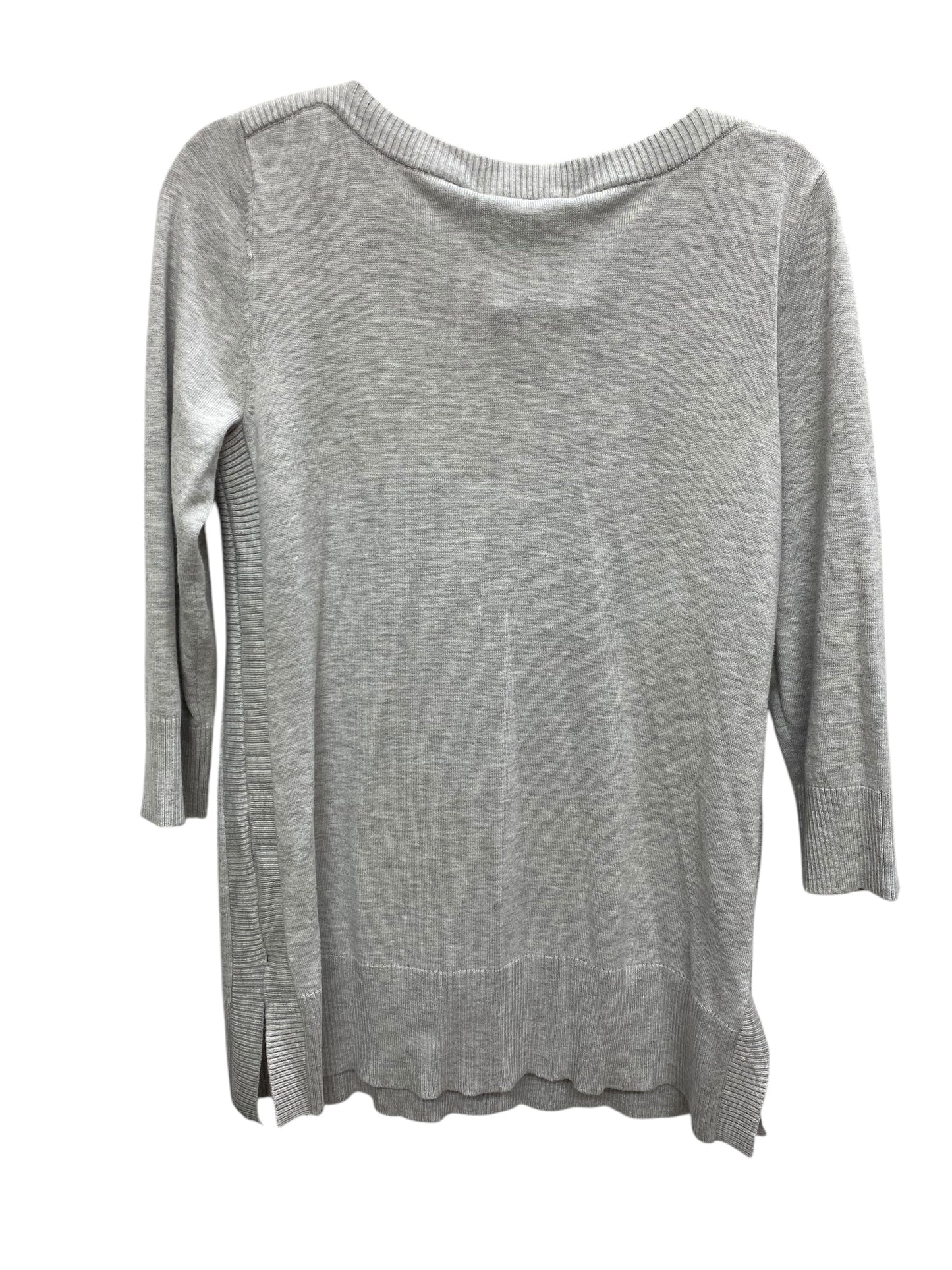 Top Long Sleeve By Cable And Gauge In Grey, Size: S