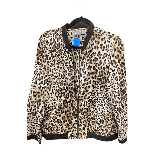 Jacket Other By Chicos In Animal Print, Size: L