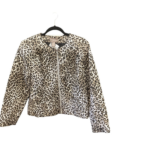 Jacket Other By Chicos In Animal Print, Size: L