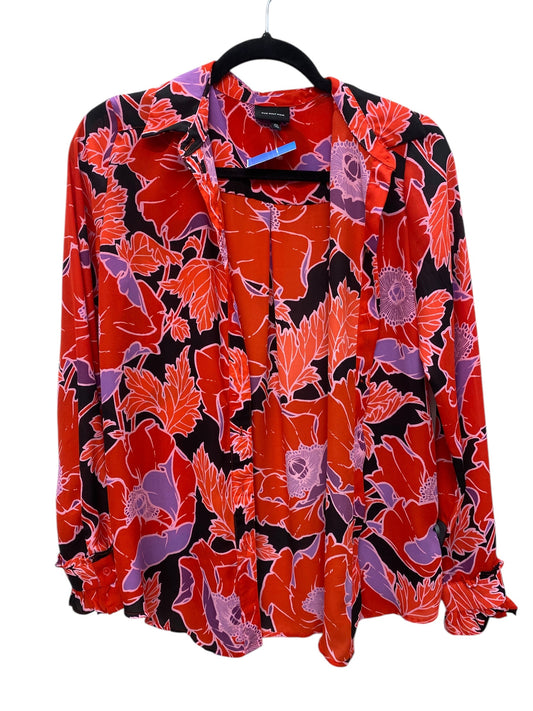 Top Long Sleeve By Who What Wear In Floral Print, Size: Xs