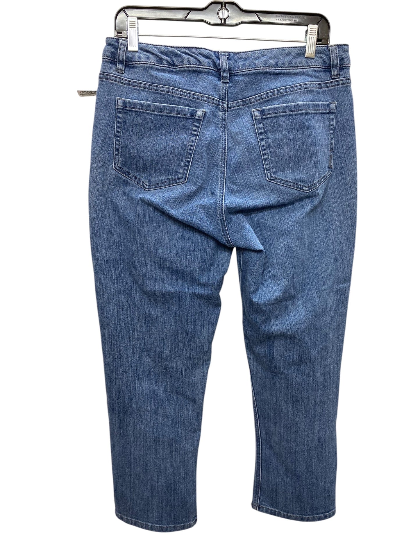 Jeans Cropped By Jones New York In Blue Denim, Size: 10