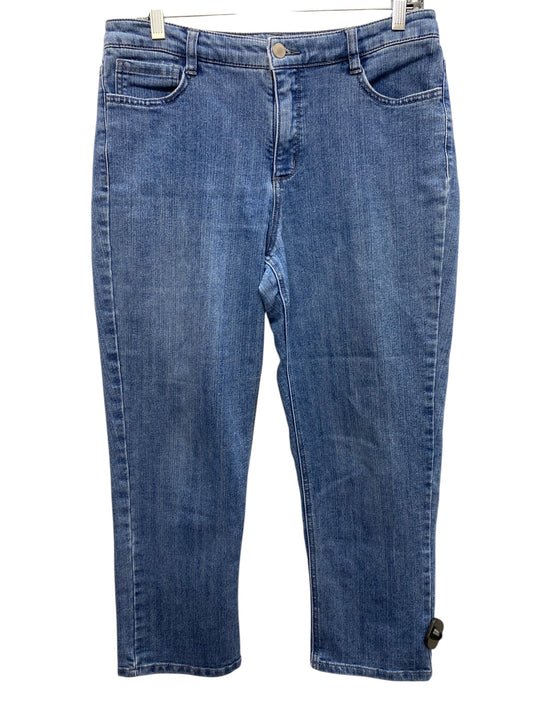 Jeans Cropped By Jones New York In Blue Denim, Size: 10