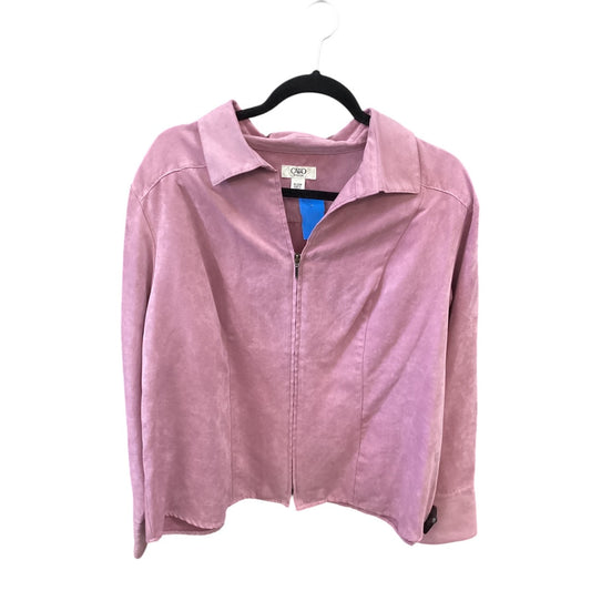 Jacket Other By Cato In Pink, Size: 1x