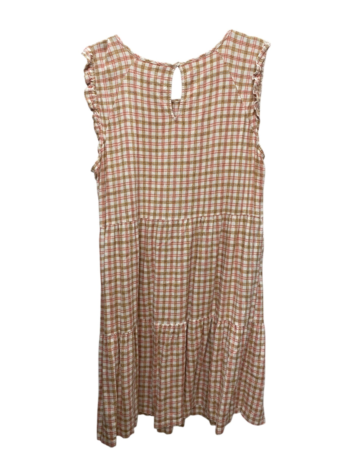 Dress Casual Midi By Old Navy In Plaid Pattern, Size: Xl