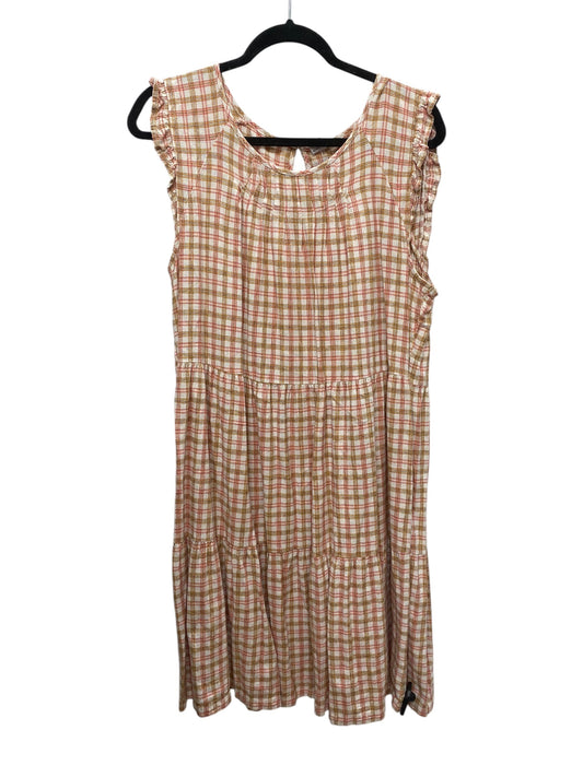 Dress Casual Midi By Old Navy In Plaid Pattern, Size: Xl