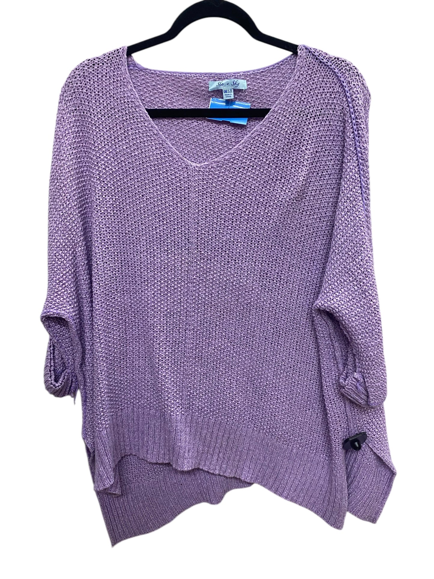 Top Short Sleeve By She + Sky In Purple, Size: Osfm