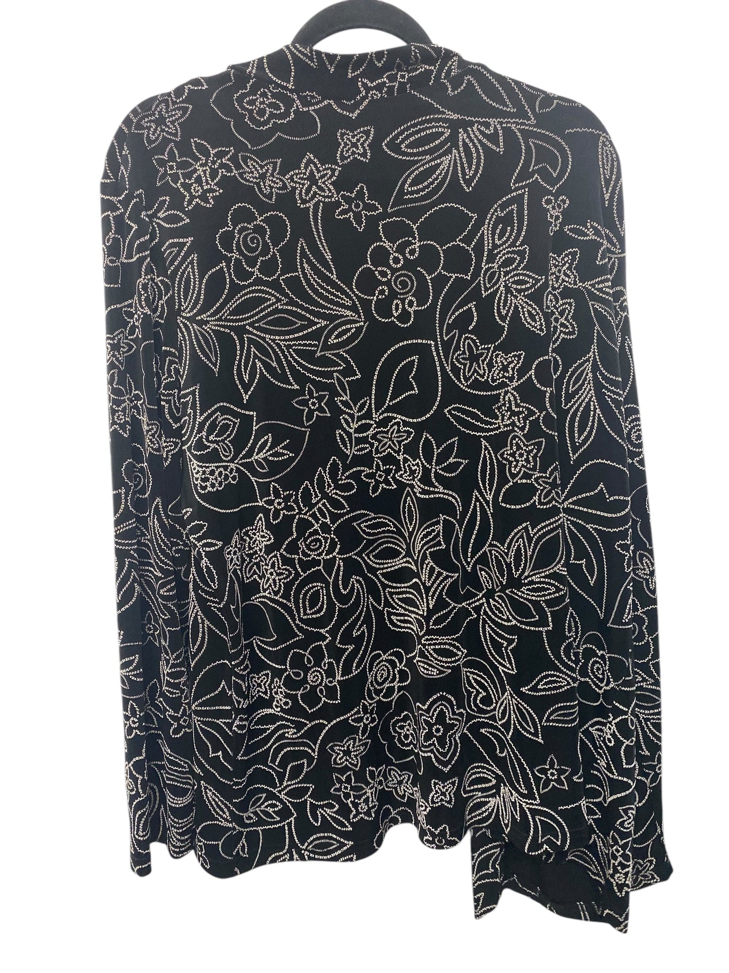 Cardigan By Clothes Mentor In Black, Size: 1x