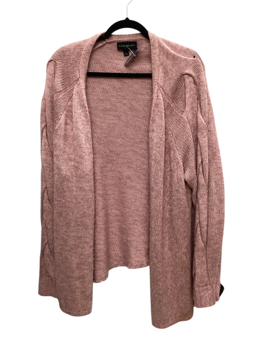 Sweater Cardigan By Lane Bryant In Pink, Size: 1x