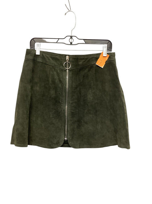 Skirt Mini & Short By Zara Women In Green, Size: L