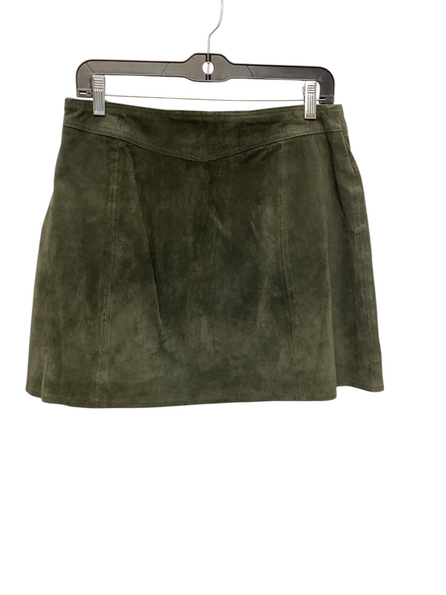 Skirt Mini & Short By Zara Women In Green, Size: L