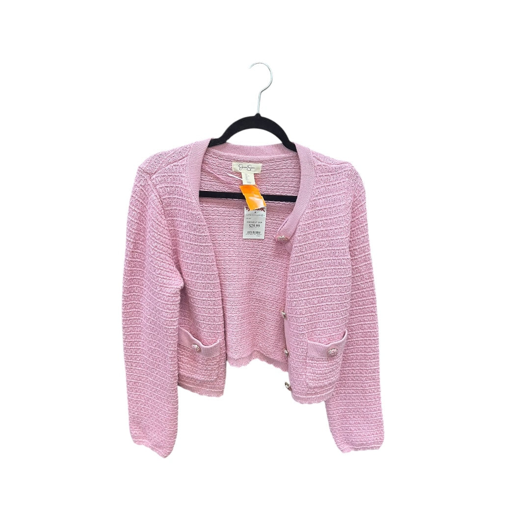 Cardigan By Jessica Simpson In Pink, Size: L