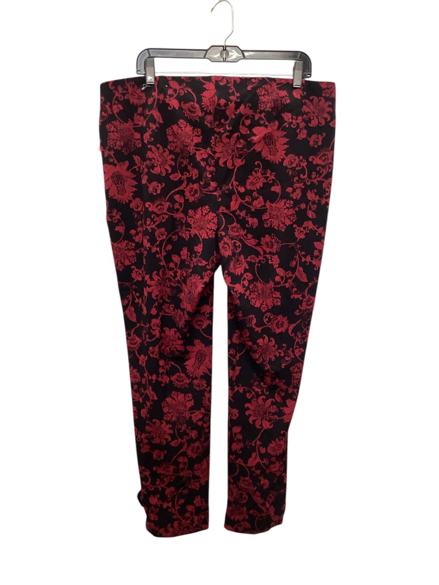 Pants Other By Chicos In Black & Red, Size: Xl