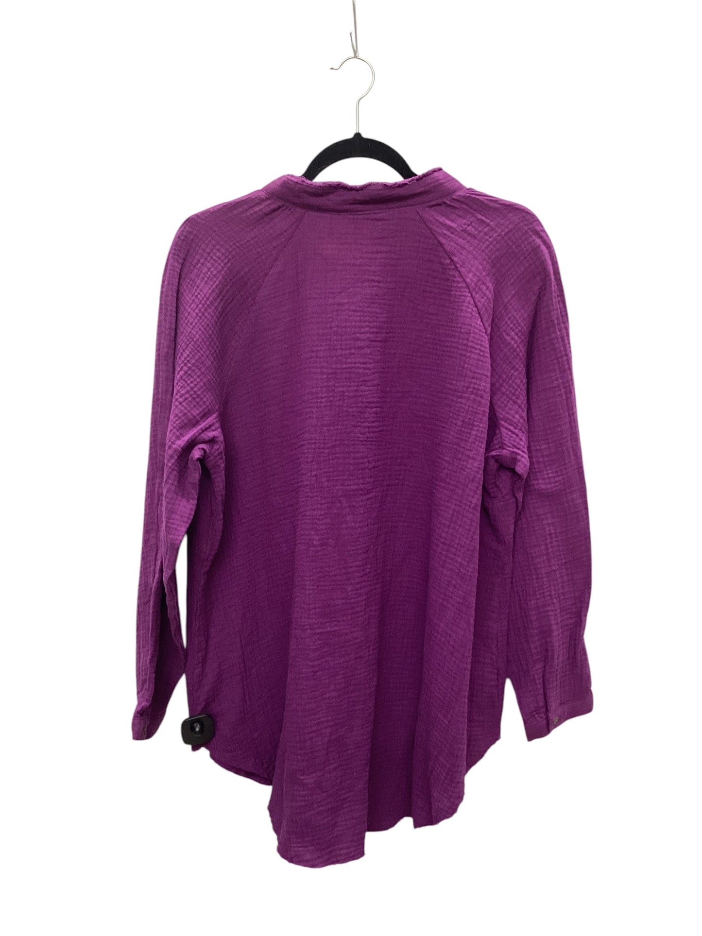 Top Long Sleeve By Cato In Purple, Size: Xl