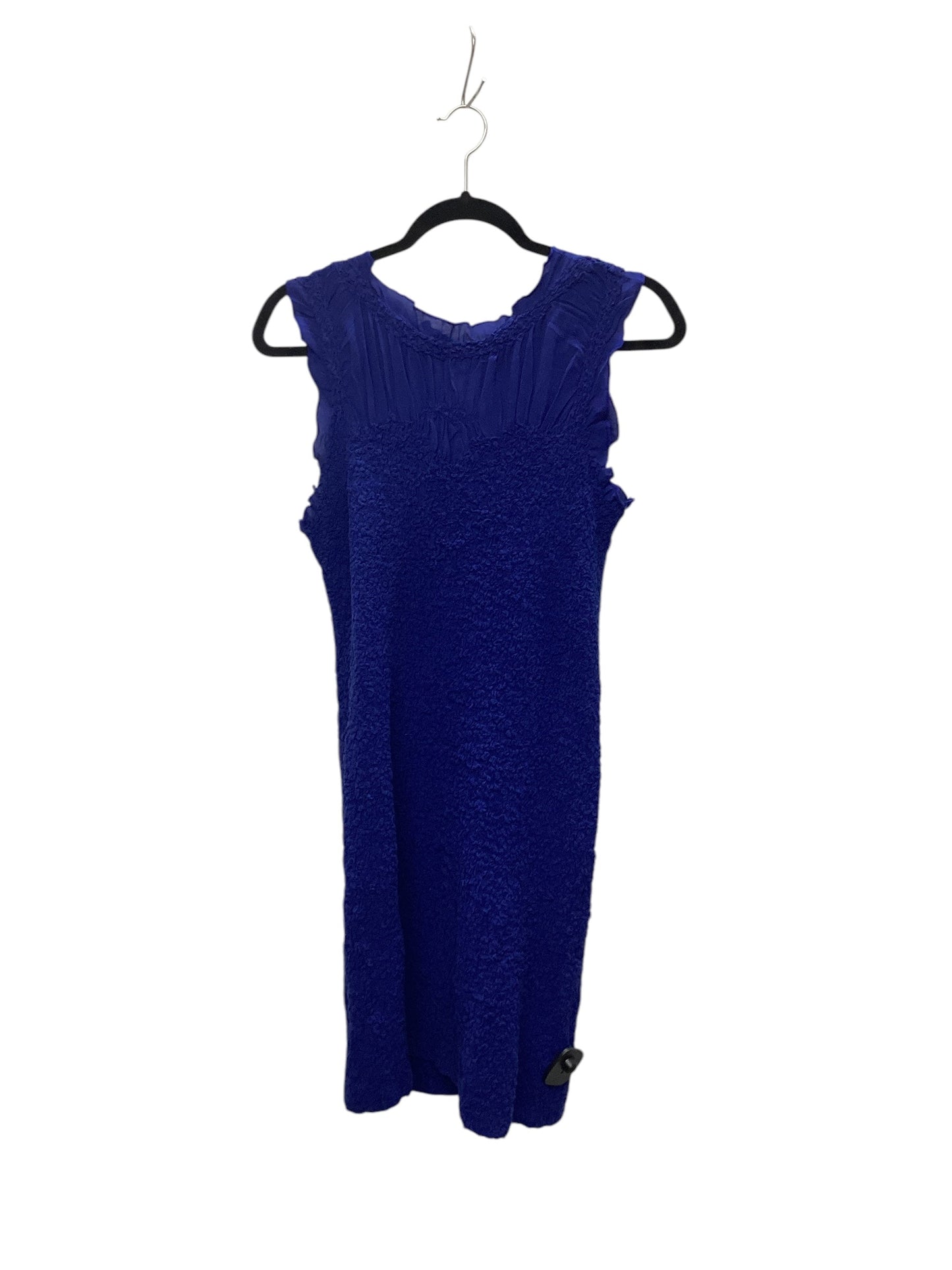 Dress Casual Midi By Anthropologie In Blue, Size: S