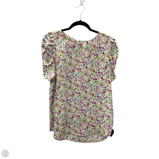 Top Short Sleeve By Staccato In Floral Print, Size: S