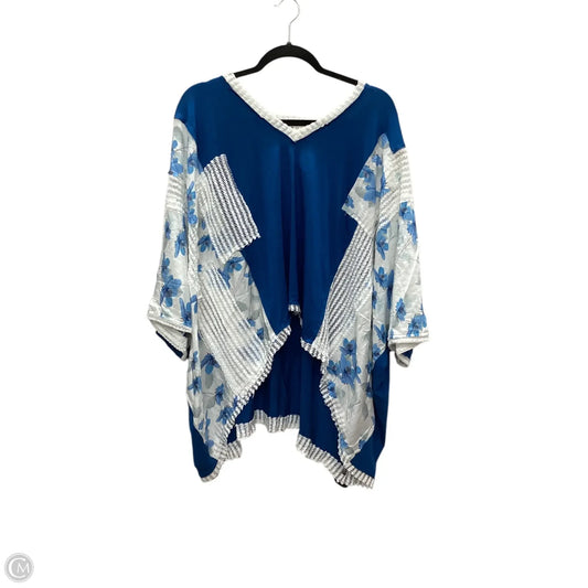 Top Short Sleeve By Pol In Blue, Size: L