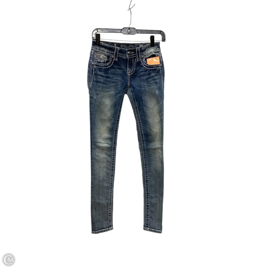 Jeans Skinny By Miss Me In Blue Denim, Size: 0