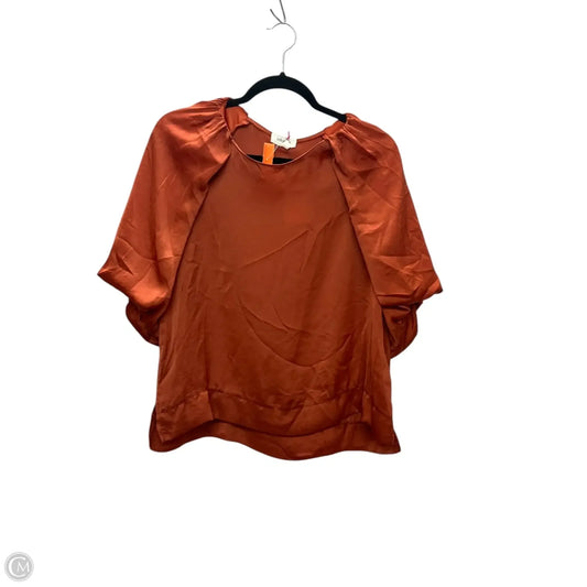 Top Short Sleeve By Umgee In Orange, Size: S