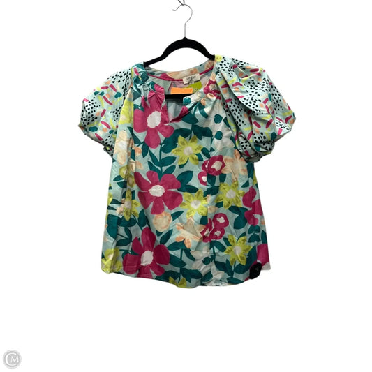 Top Short Sleeve By Umgee In Multi-colored, Size: S