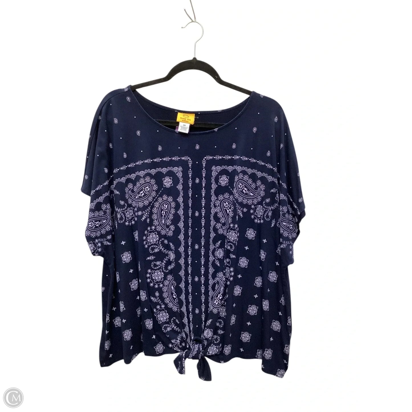 Top Short Sleeve By Ruby Rd In Blue, Size: 3x